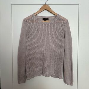 Tommy Bahama Sweater Womens Sz S Open Knit 100% Linen Long Sleeve Beach Coastal